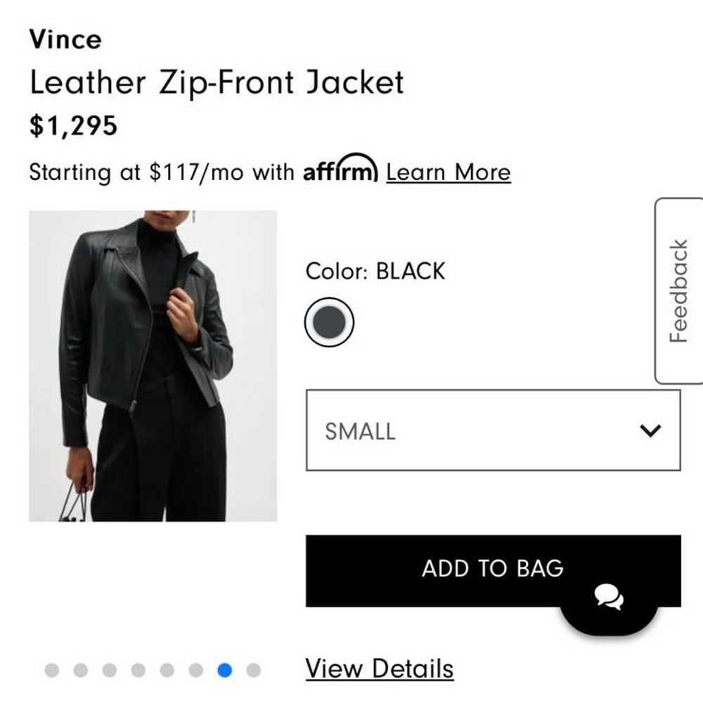 Vince Leather Jacket - image 6