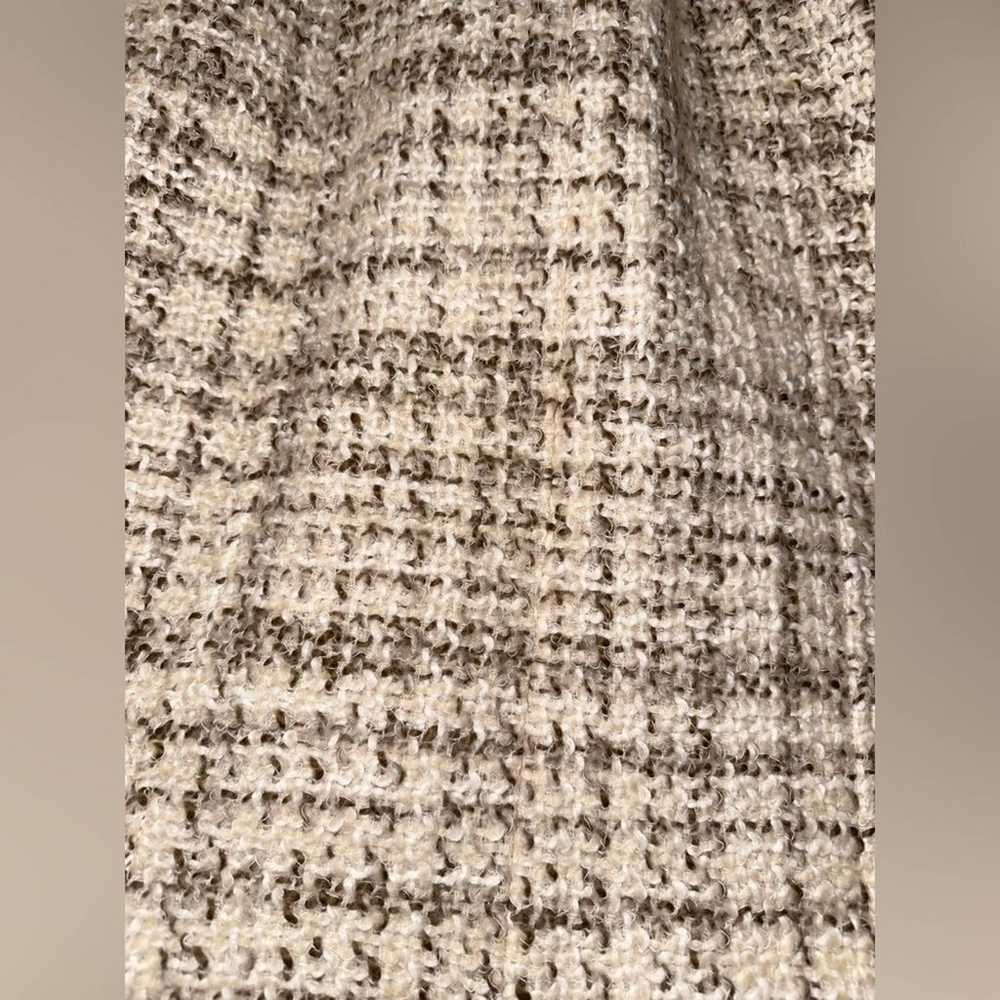 NWOT Ellen Tracy Neutral Cream and Tan Brown Wool… - image 4