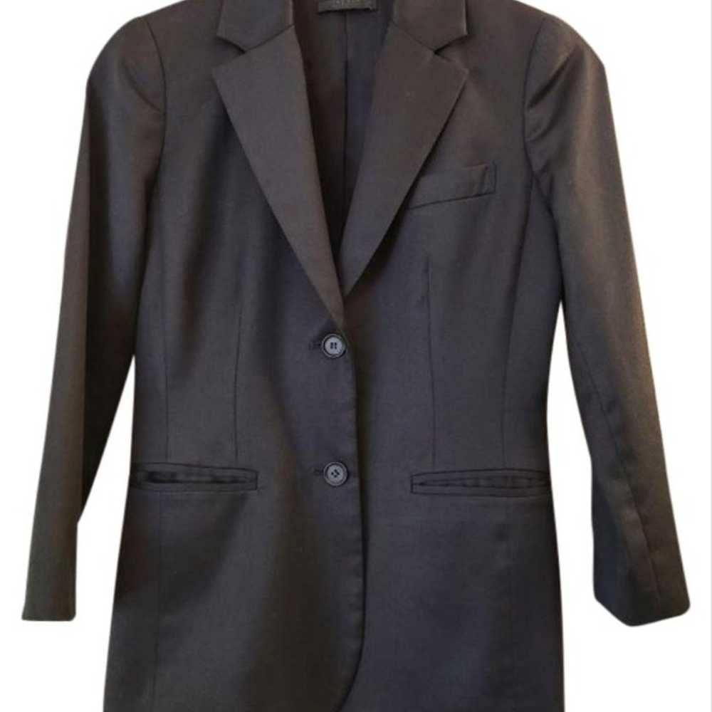 The Row Black Schoolboy Wool Blazer Size 4 (S) - image 1