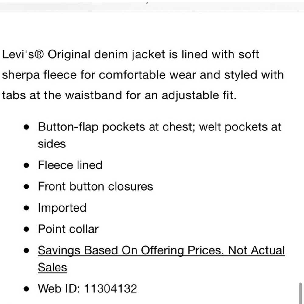 Levi's original denim sherpa trucker Jacket - image 6