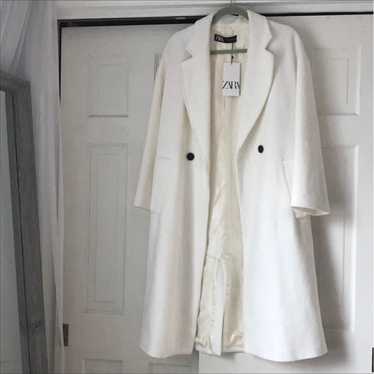 White long ZARA coat