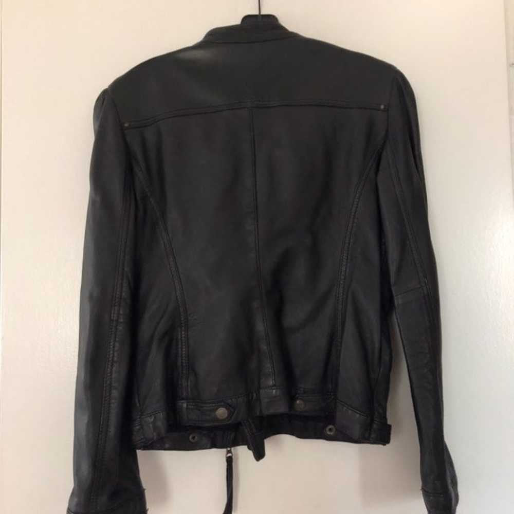 Aqua Leather Jacket - image 2