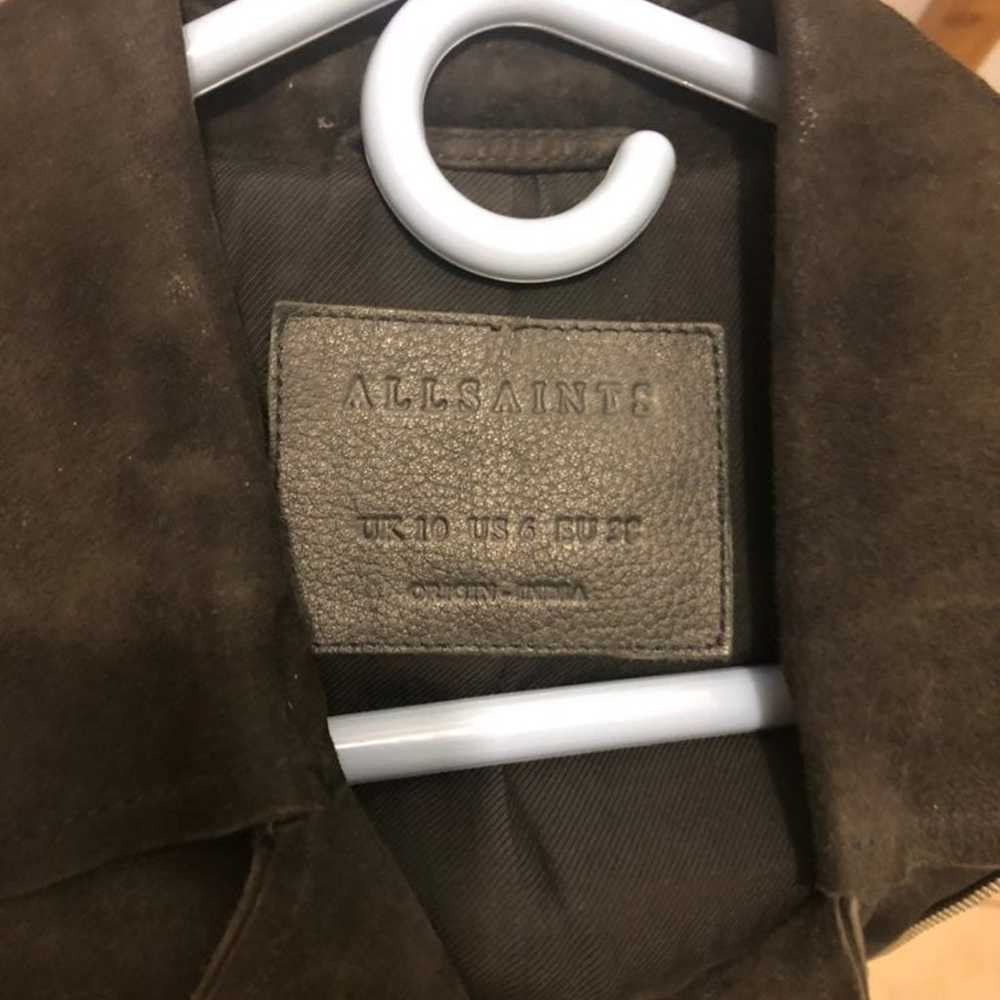 AllSaints Suede/Nubuck Leather Jacket - image 5
