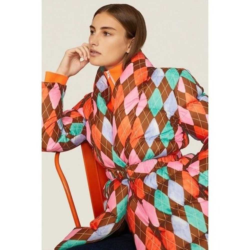 Rachel Antonoff Toni Belted Puffer Multicolor Wom… - image 6
