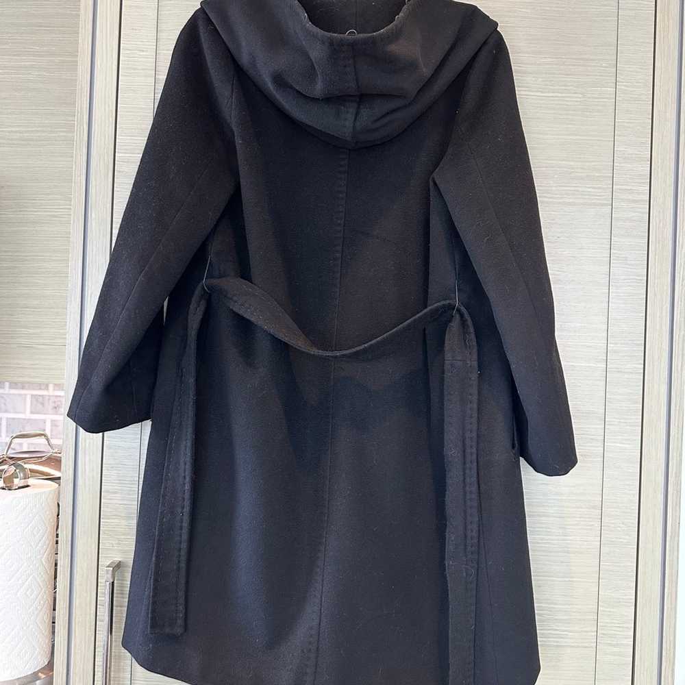 Max Mara Wool Black coat sz 4 - image 5