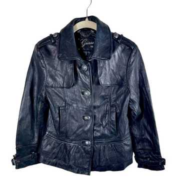 Vintage Guess Soft Genuine Leather Jacket - image 1