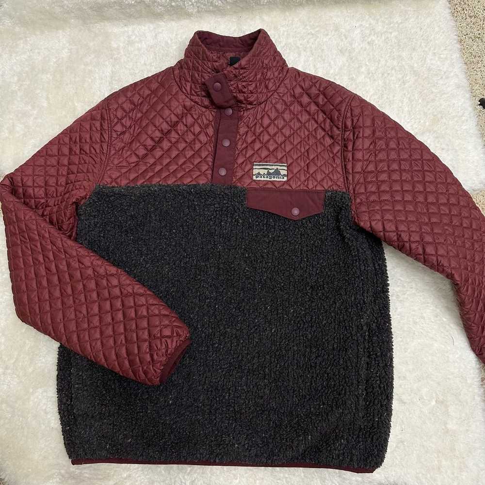 Patagonia RARE Mixed Media Snap-T Pullover Quilte… - image 3