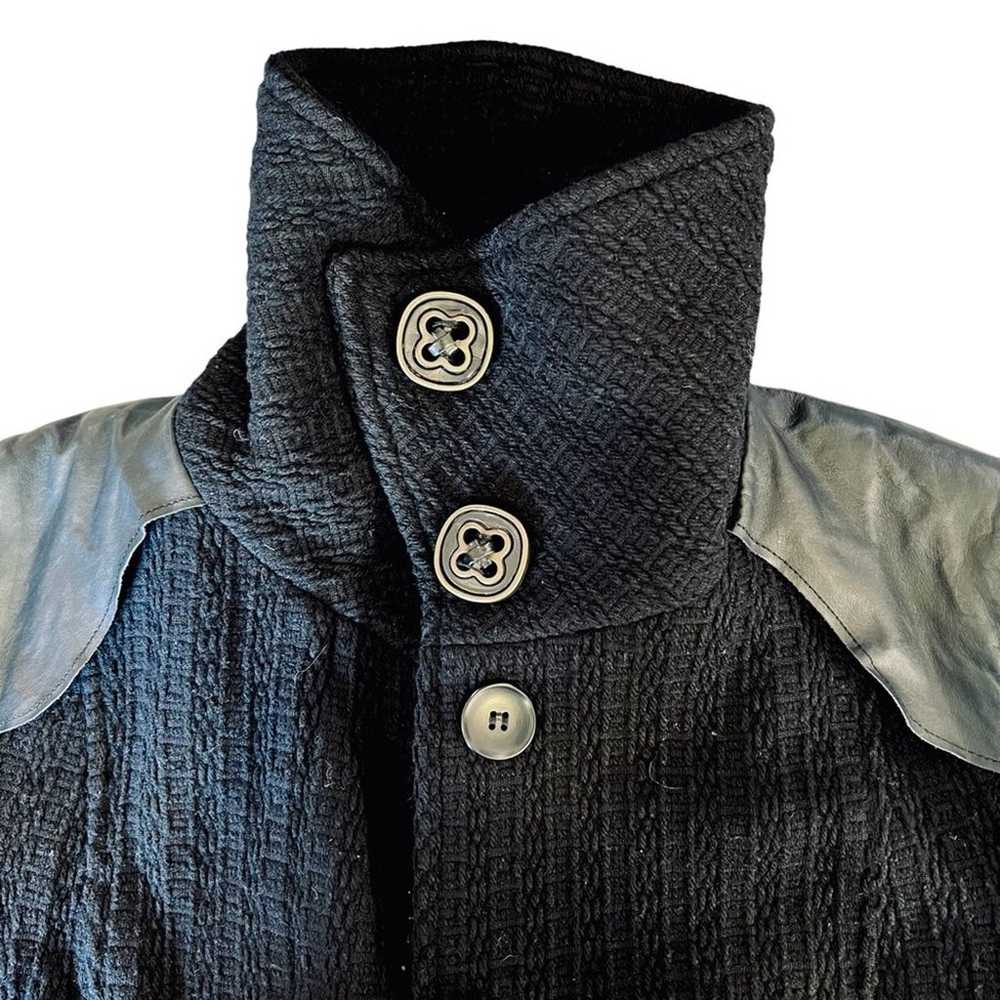Mackage Women’s Wool Tweed Leather Button Front S… - image 5