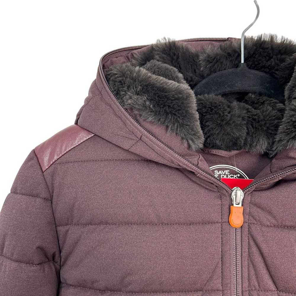 Save The Duck Womens Faux Fur Lined Hooded Puffer… - image 3