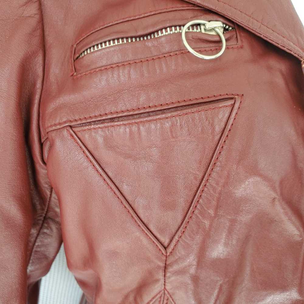 Vintage 70's Oxblood Leather Jacket - image 3