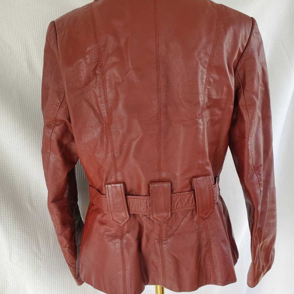 Vintage 70's Oxblood Leather Jacket - image 5