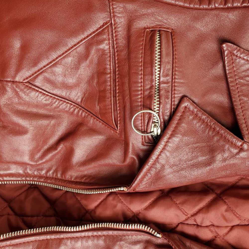 Vintage 70's Oxblood Leather Jacket - image 7