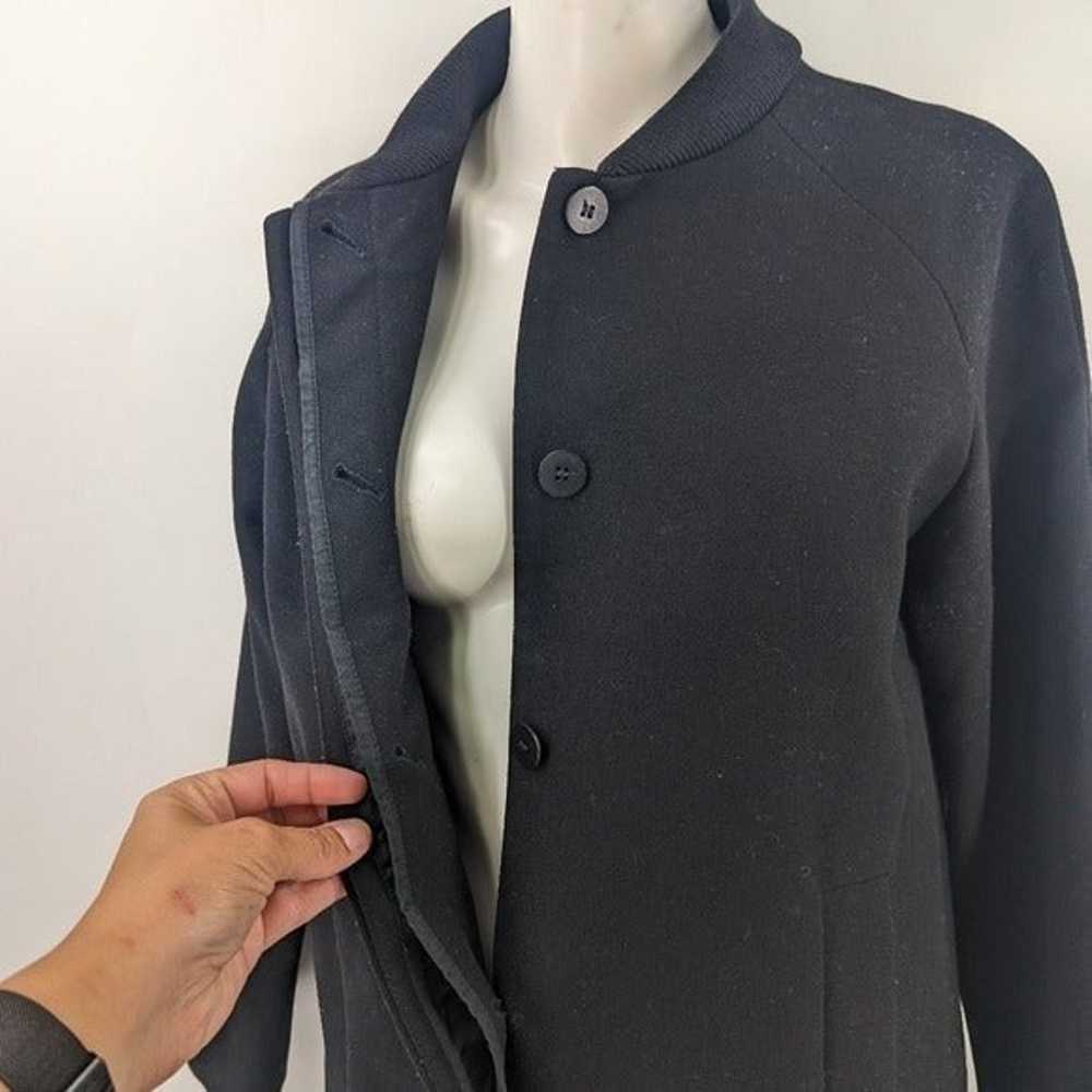COS hidden button wool, cashmere blend  peacoat  … - image 4