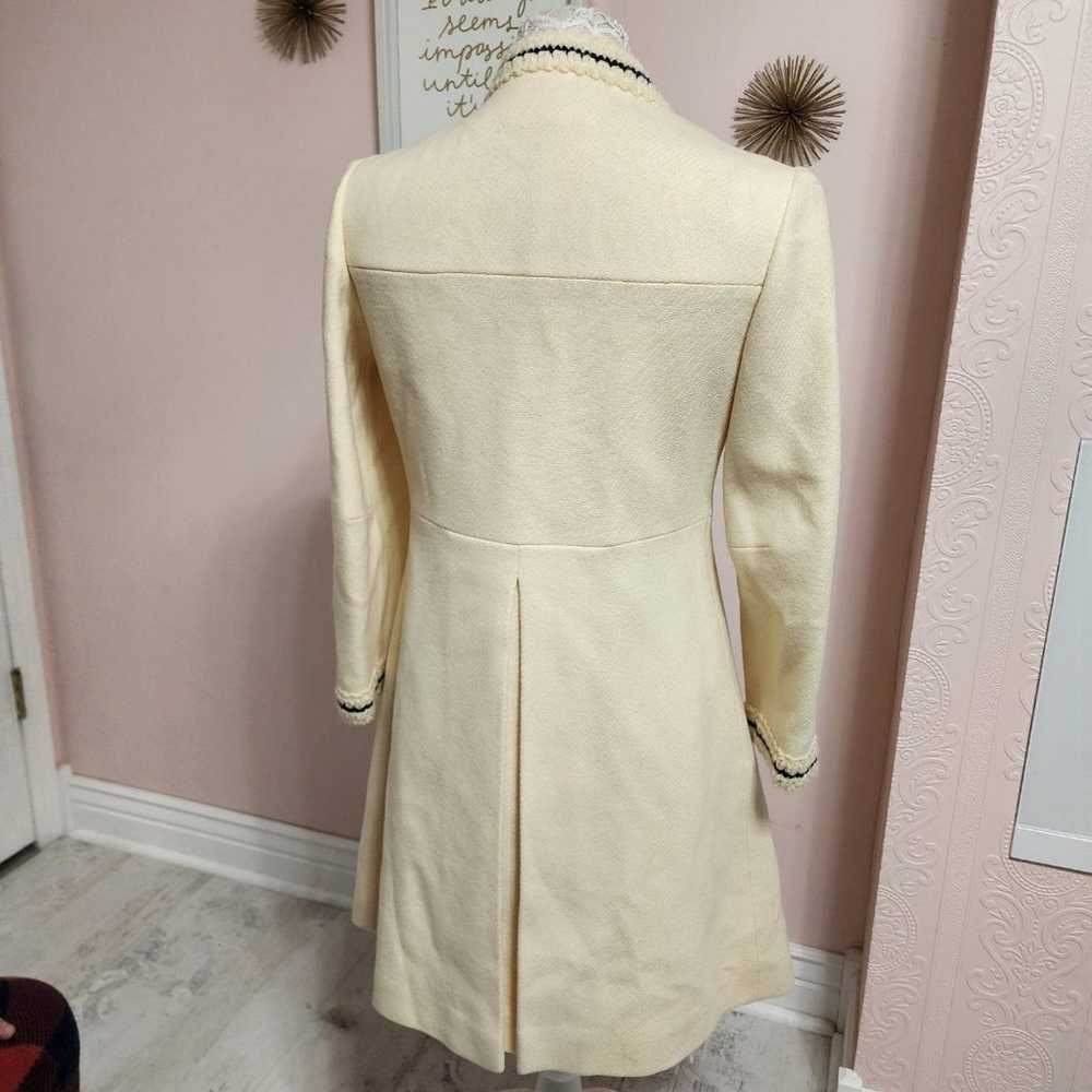 EUC Vintage YOUTHCRAFT Ivory unique long coat bea… - image 3