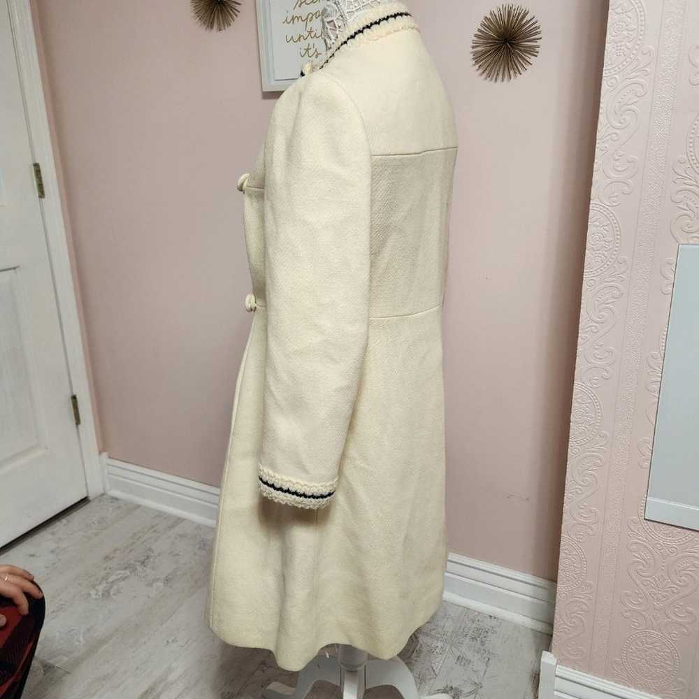 EUC Vintage YOUTHCRAFT Ivory unique long coat bea… - image 8