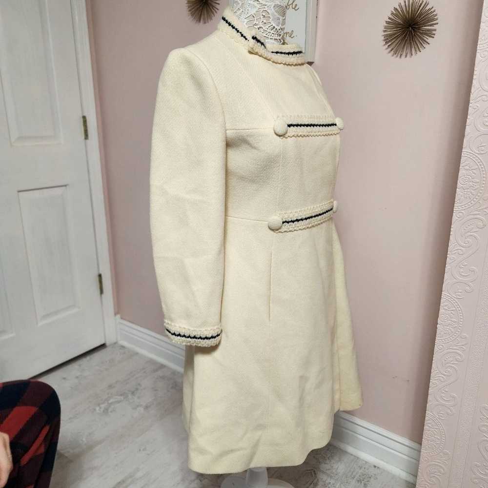 EUC Vintage YOUTHCRAFT Ivory unique long coat bea… - image 9