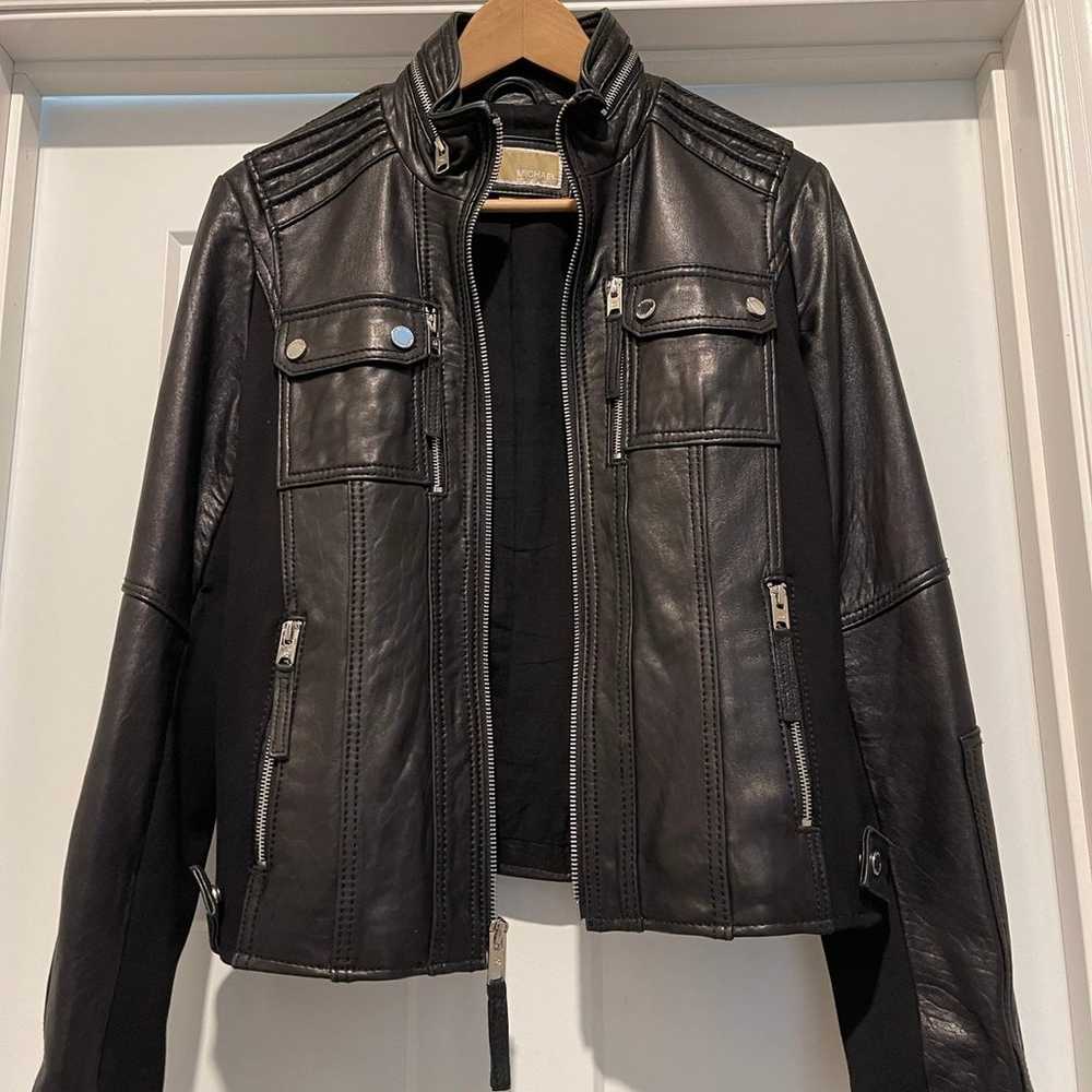 MICHAEL KORS Black Leather Jacket - image 2