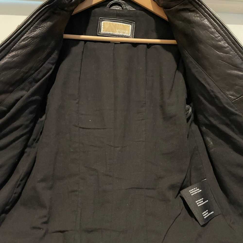 MICHAEL KORS Black Leather Jacket - image 3