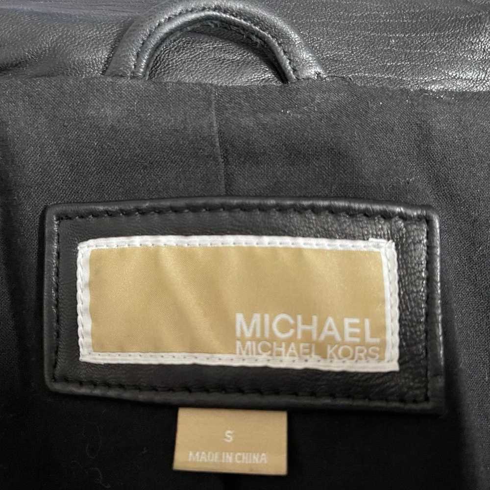MICHAEL KORS Black Leather Jacket - image 5