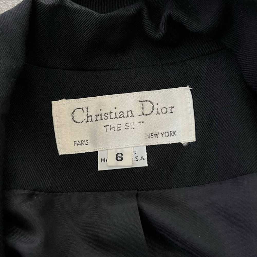 Vintage Christian Dior 1990s Double Breasted 100%… - image 3