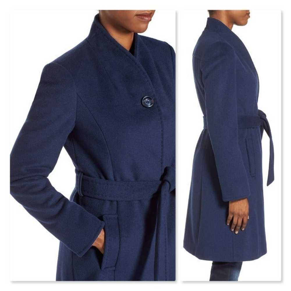 ELLEN TRACY Belted Wool Blend Coat sz 4 - image 2