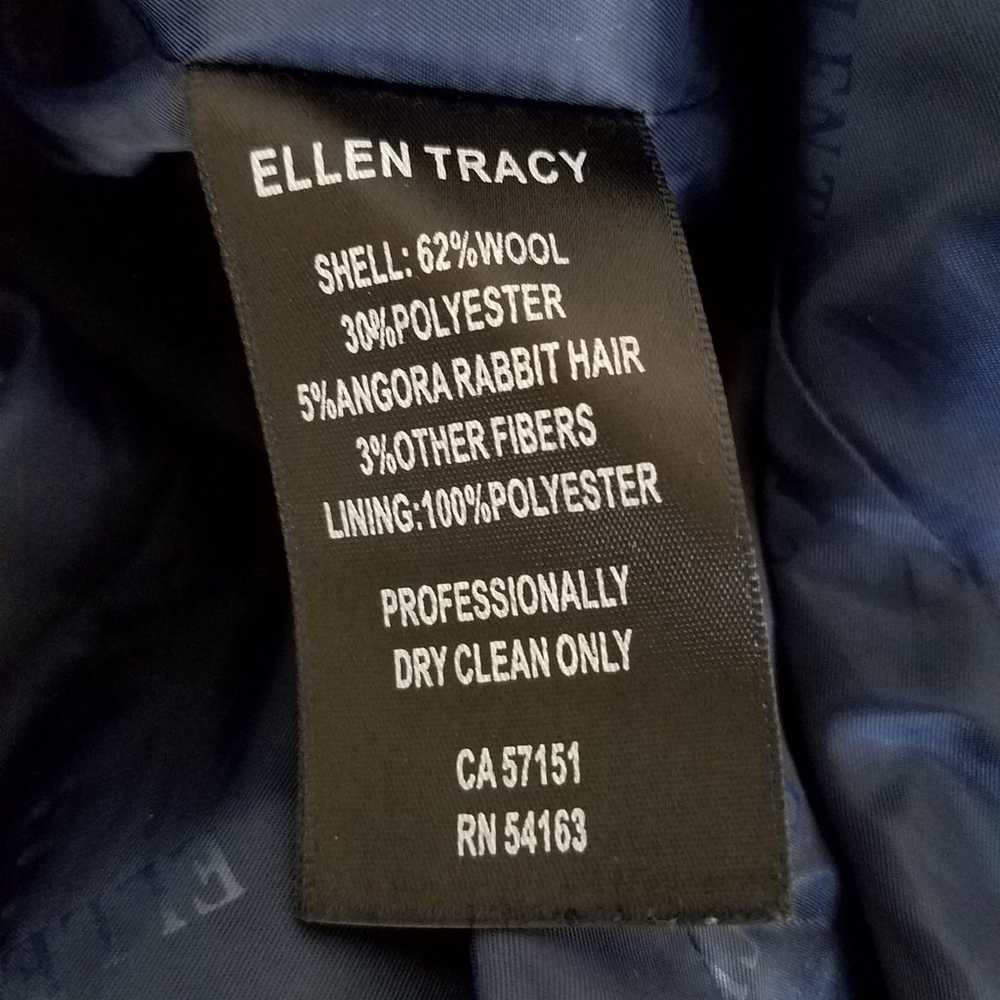 ELLEN TRACY Belted Wool Blend Coat sz 4 - image 8