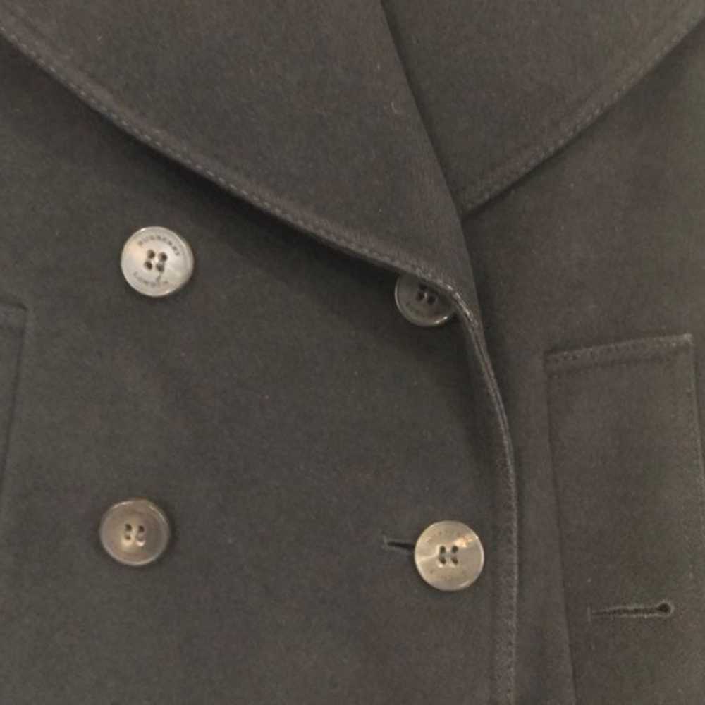 Burberry London Wool & Cashmere Coat, Black, US6 - image 2