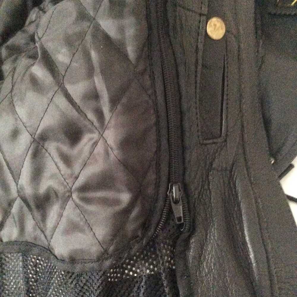womens full set of leathers jacket vest - image 4