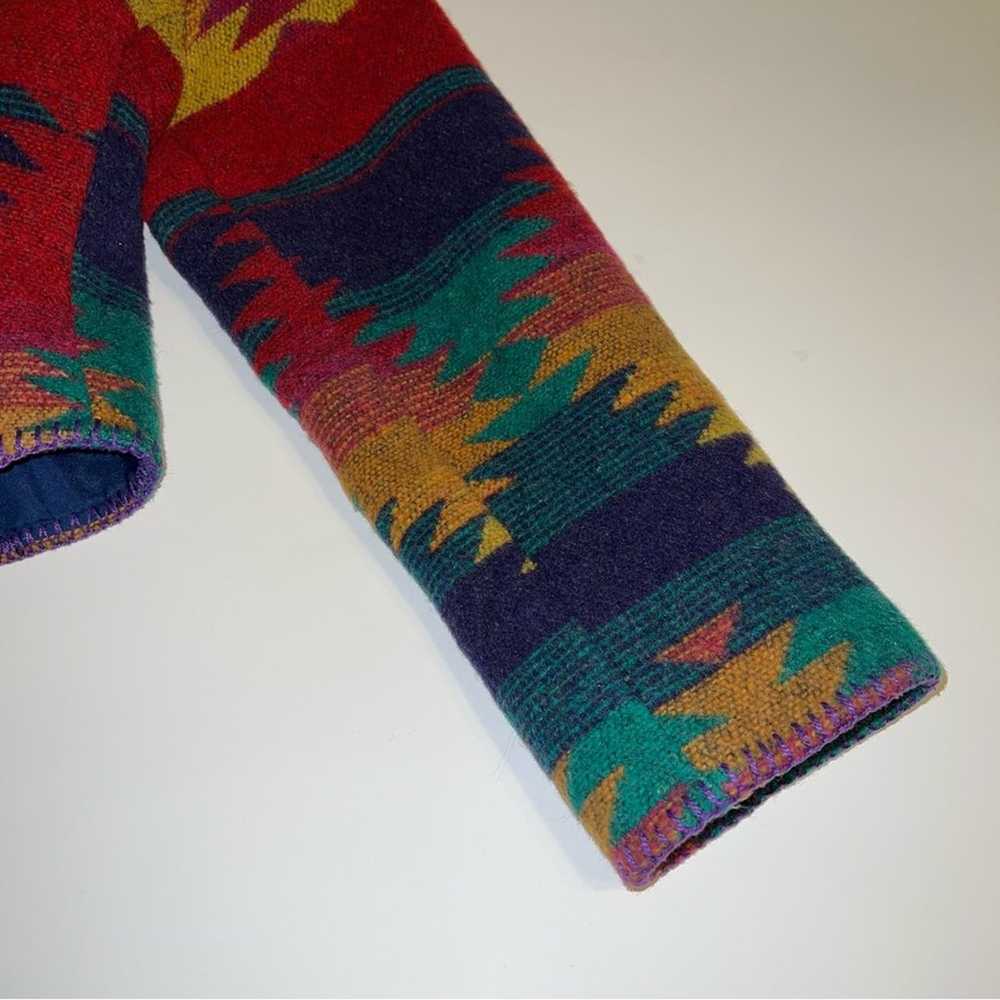 Rhonda Stark Vintage Multicolor Wool Blend Aztec … - image 5