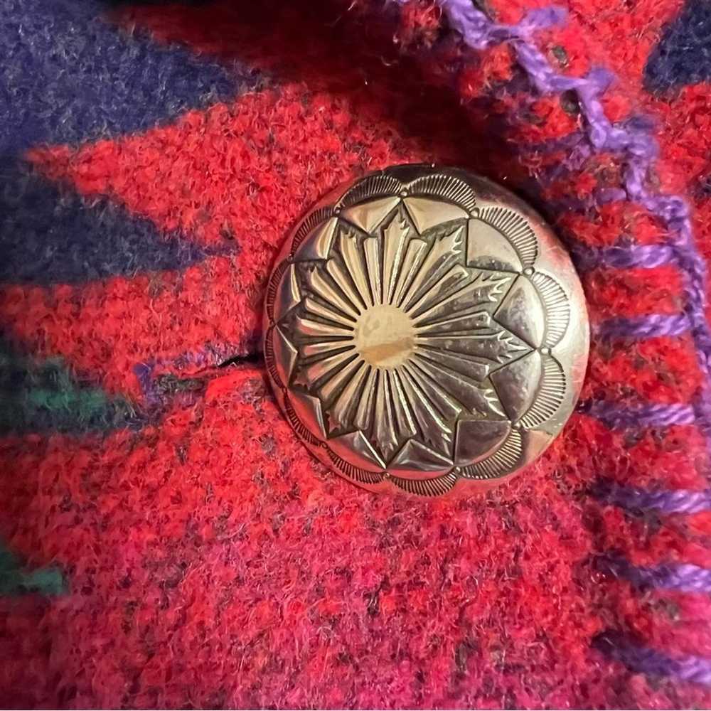 Rhonda Stark Vintage Multicolor Wool Blend Aztec … - image 6