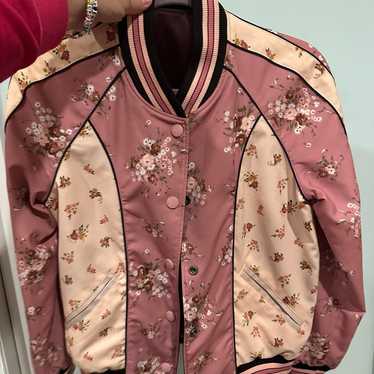 Coach reversible satin baseball jacket