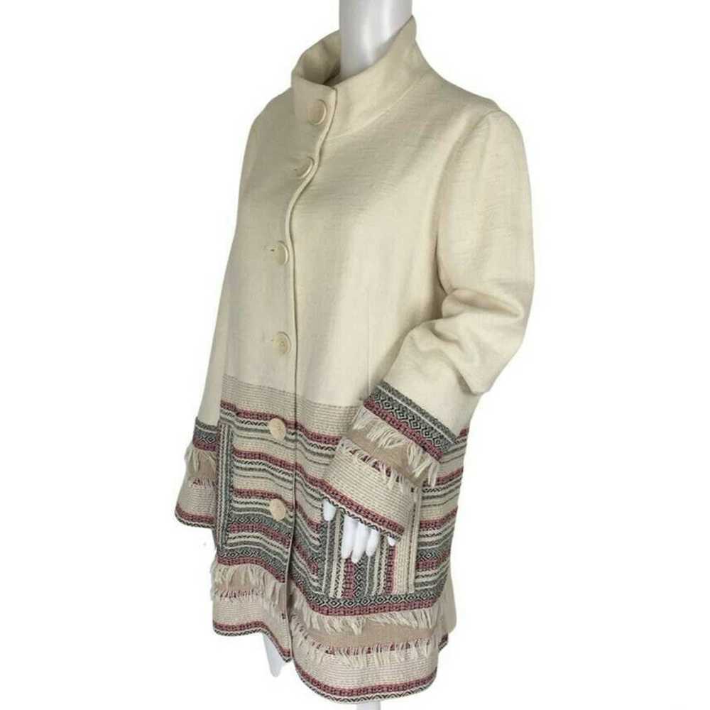 Desigual Women Coat Size 46 Multicolor Embroidere… - image 5