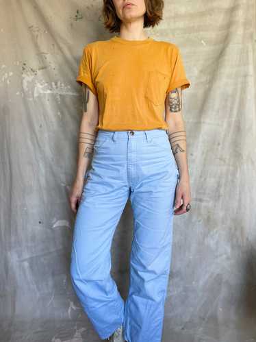 80s DeeCee Pale Blue Carpenter Pants - image 1