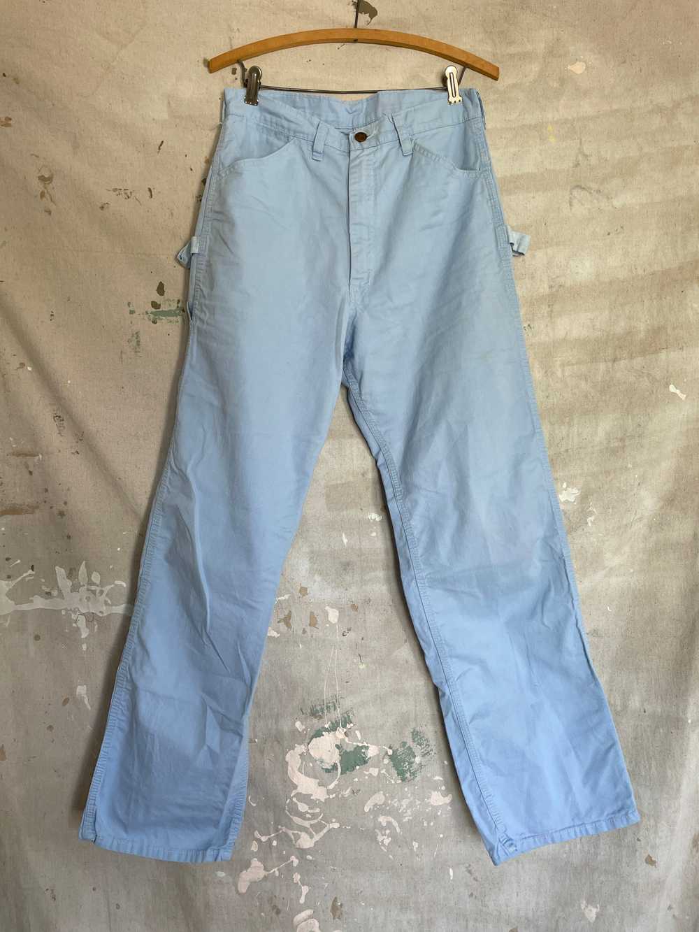 80s DeeCee Pale Blue Carpenter Pants - image 4