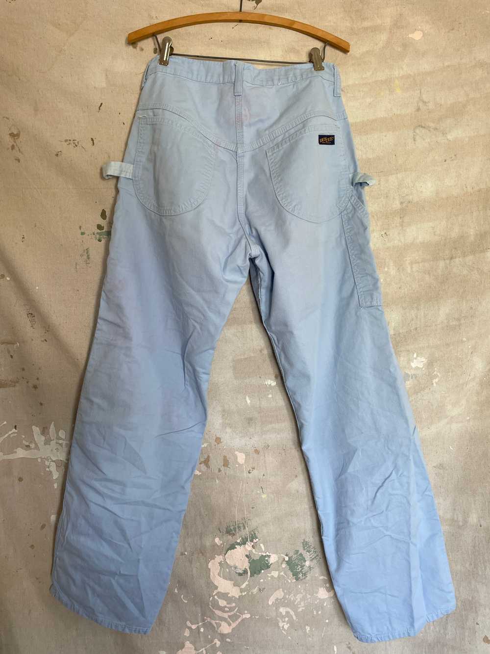 80s DeeCee Pale Blue Carpenter Pants - image 5