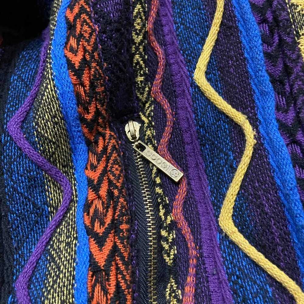 Coogi Australia Vtg 3d Knit Sweater Multicolor Bu… - image 6