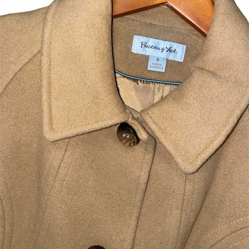 Preston & York Vintage Wool Blend Coat Size 8 - image 3