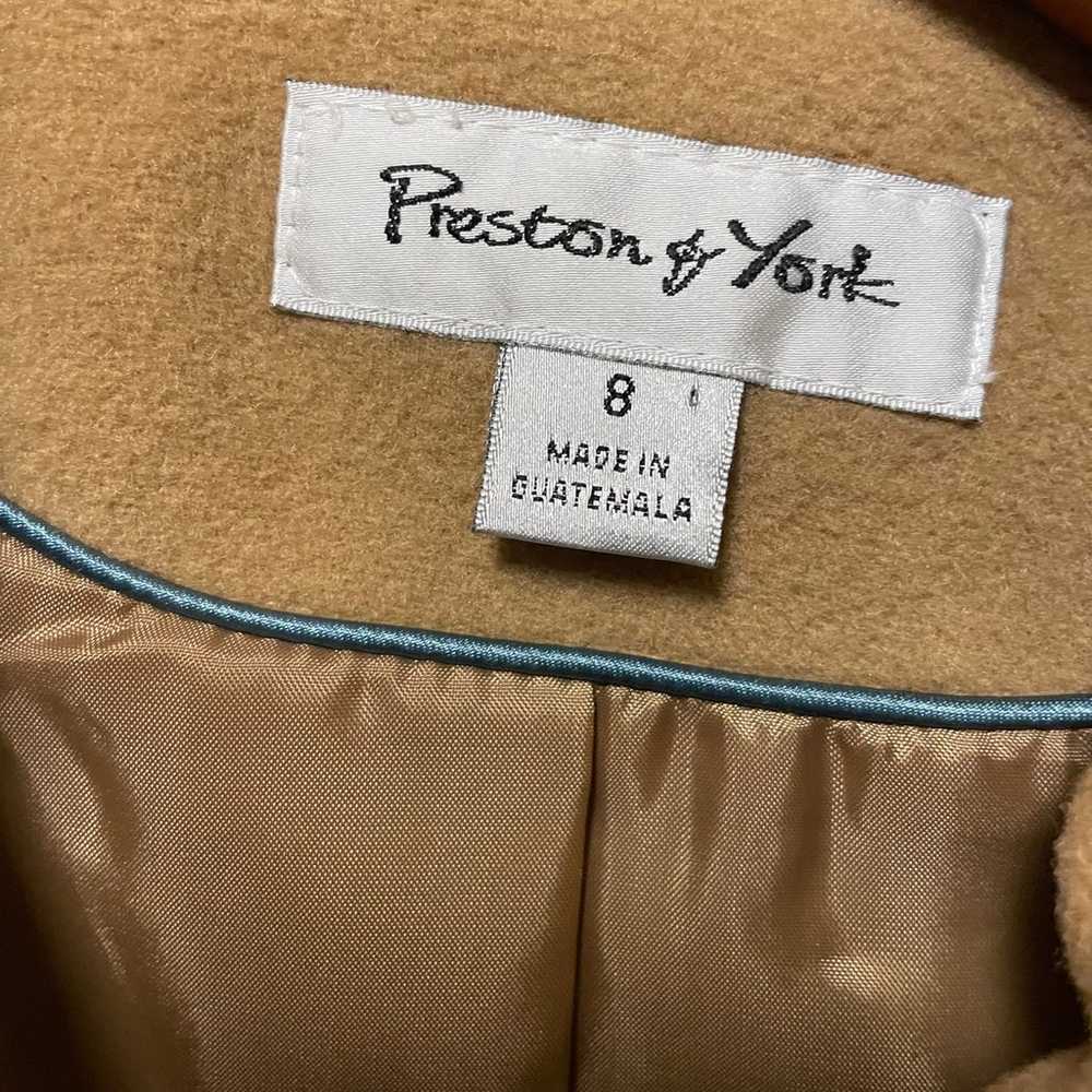 Preston & York Vintage Wool Blend Coat Size 8 - image 5
