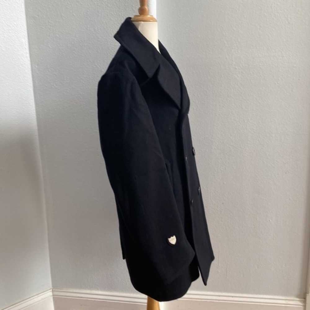 Kersey Wool Men's Peacoat Black Jacket Size 38 L - image 2
