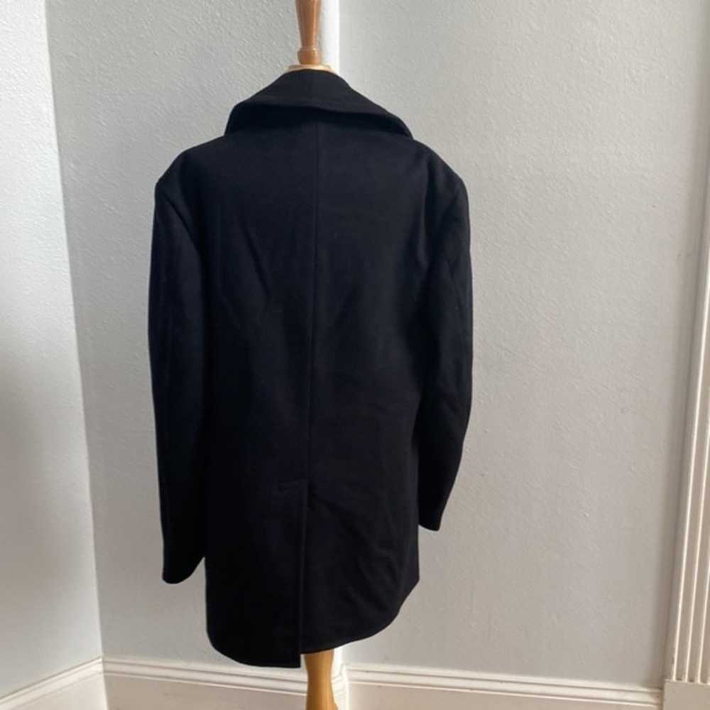 Kersey Wool Men's Peacoat Black Jacket Size 38 L - image 4