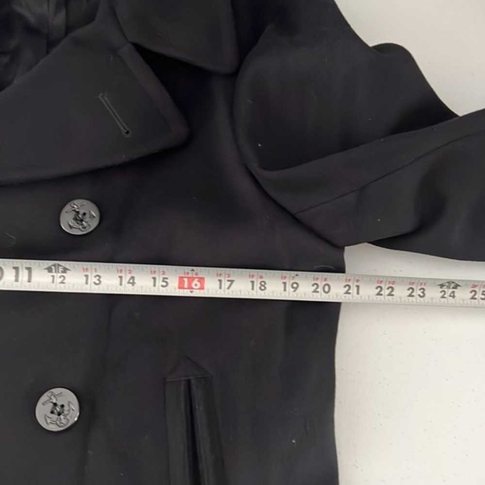 Kersey Wool Men's Peacoat Black Jacket Size 38 L - image 6