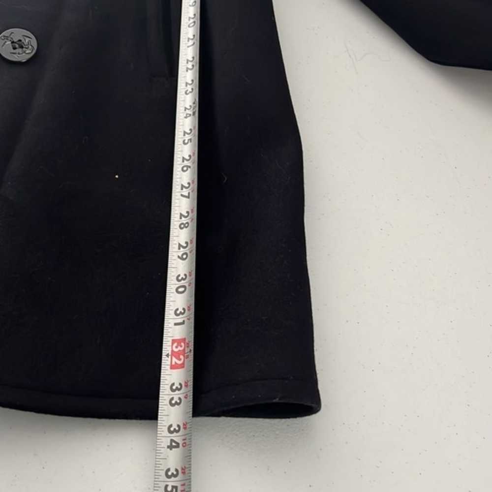 Kersey Wool Men's Peacoat Black Jacket Size 38 L - image 7