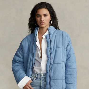 Polo Ralph Lauren Oversize Quilted Denim Jacket S… - image 1