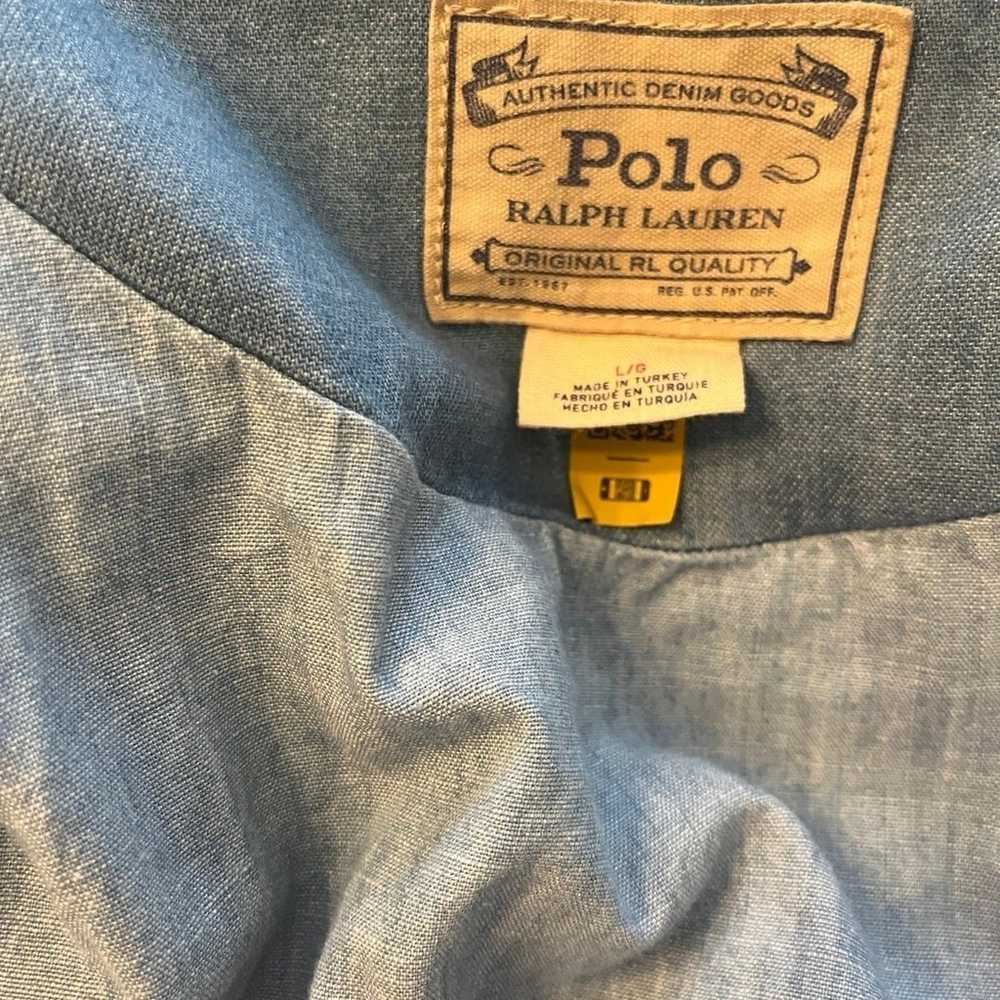 Polo Ralph Lauren Oversize Quilted Denim Jacket S… - image 3