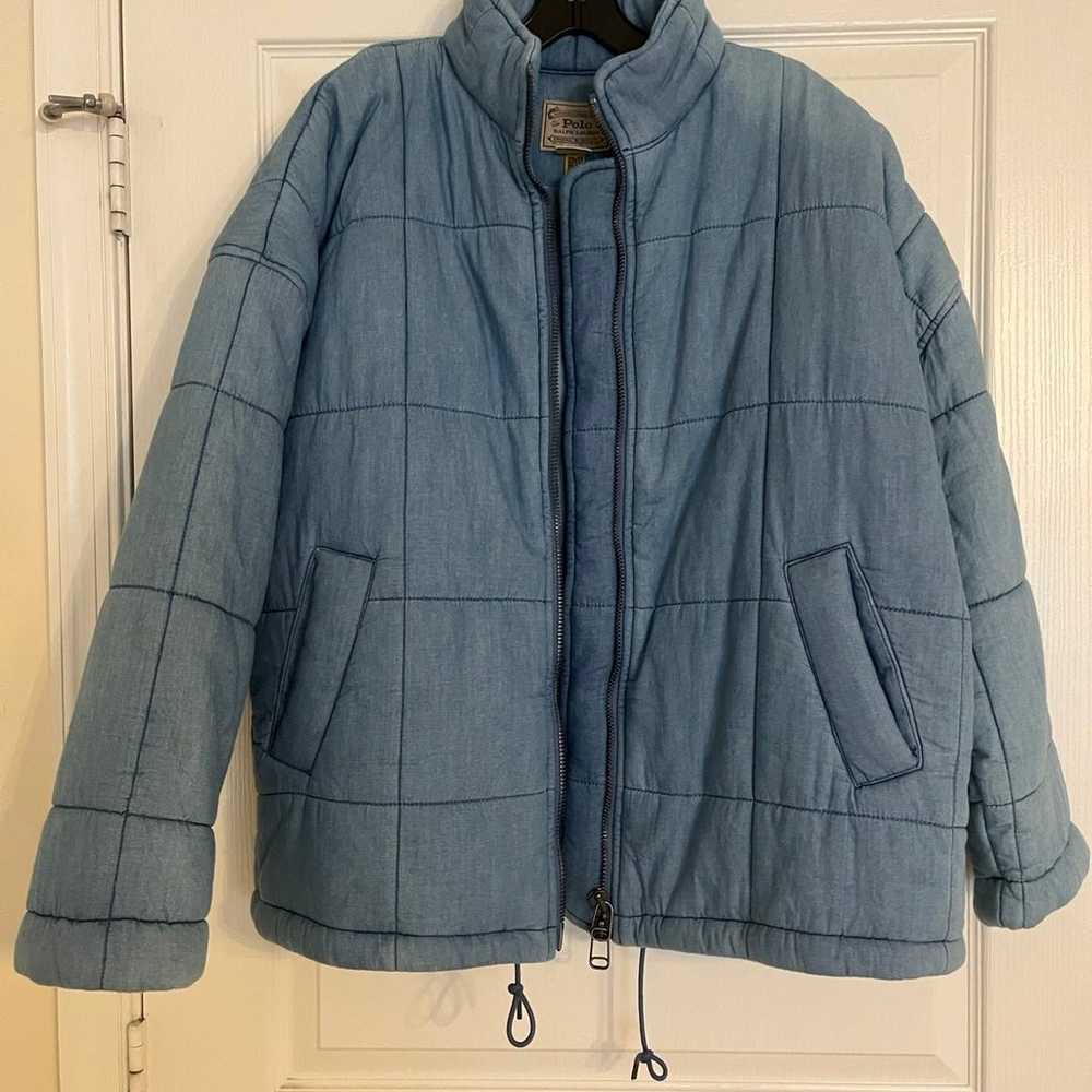 Polo Ralph Lauren Oversize Quilted Denim Jacket S… - image 9
