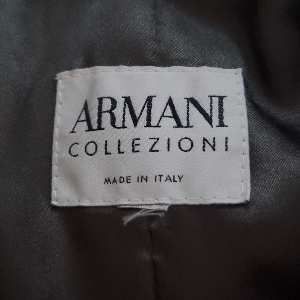 Armani Collezioni Gray Shawl Collar Lined Jacket … - image 10