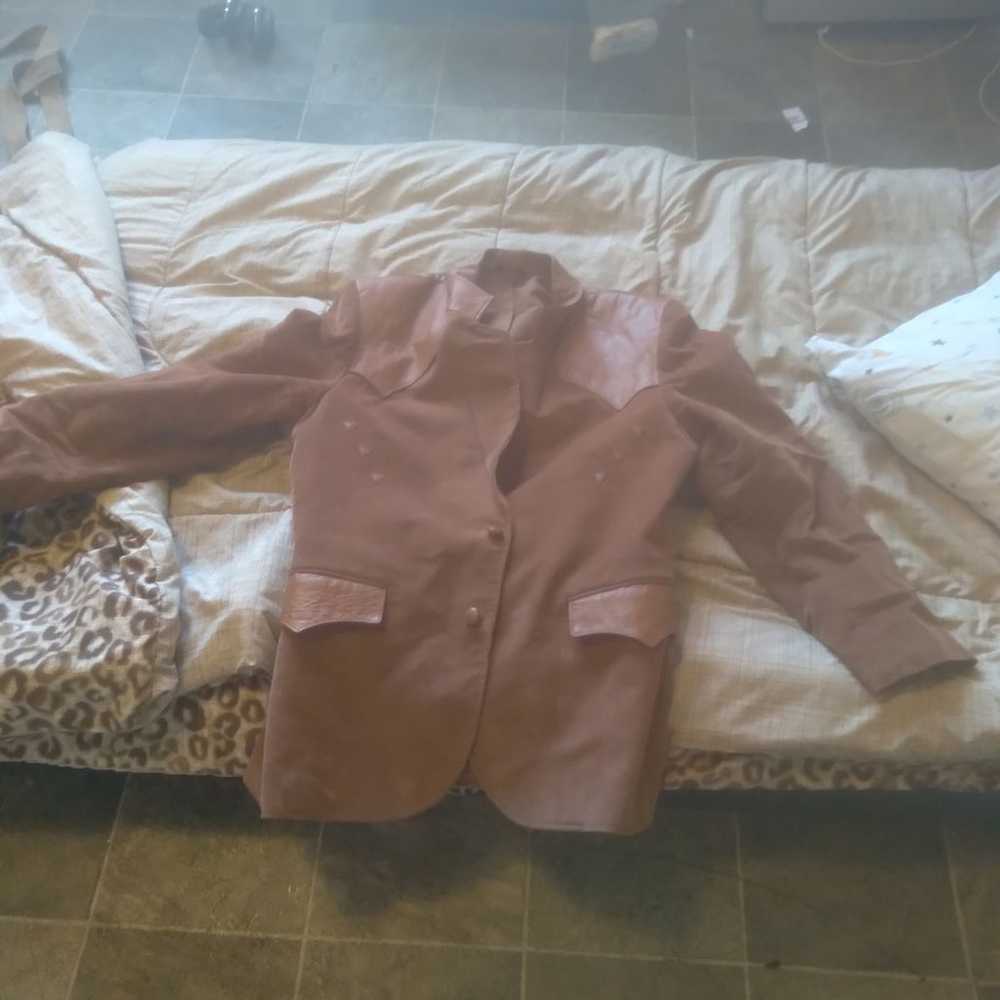 Leather coat - image 1