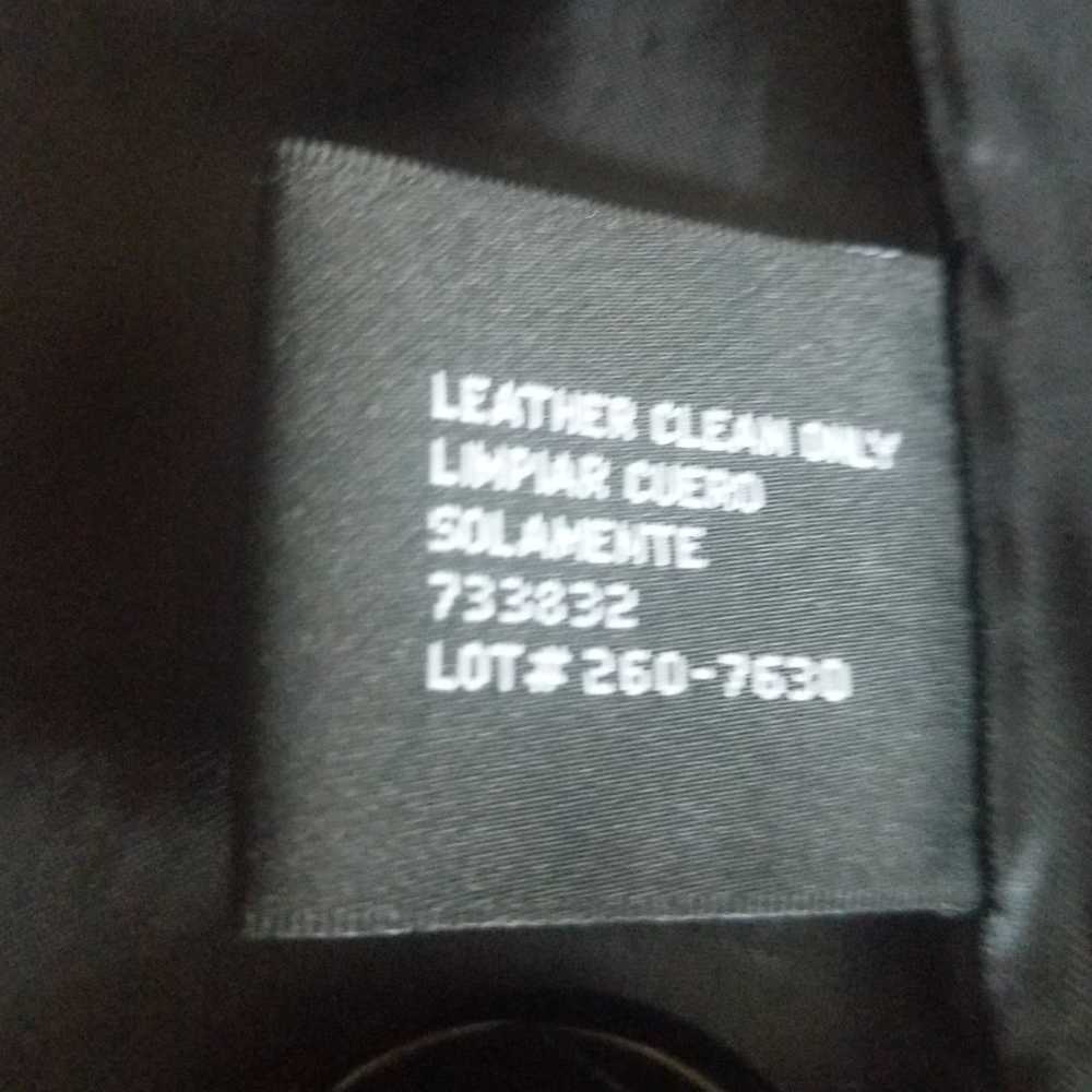 Black Leather Swing Jacket 3/4 Quarter Length - image 5