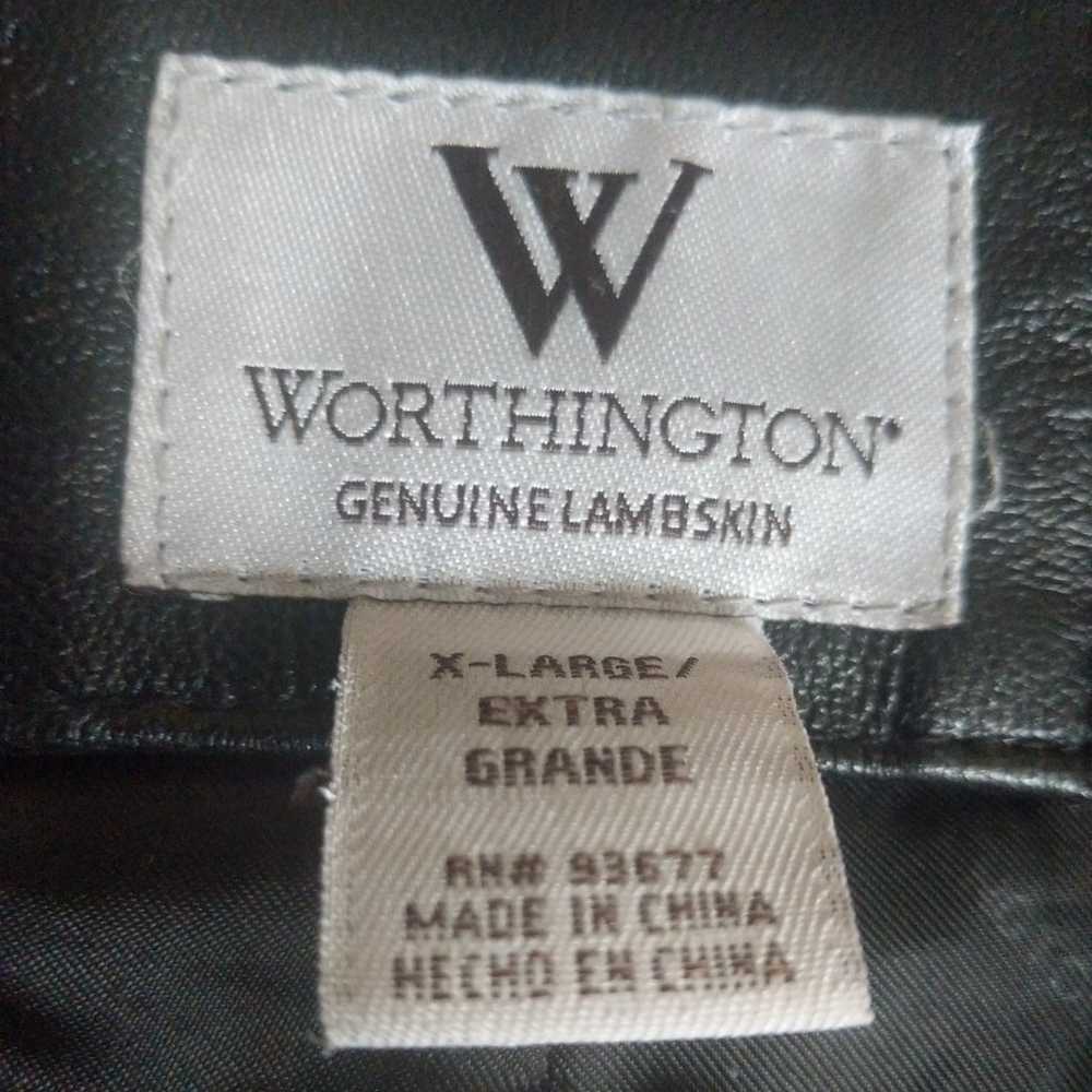 Black Leather Swing Jacket 3/4 Quarter Length - image 6