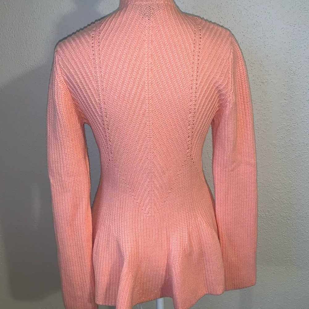 St. John Coral Wool Knit Crochet Jacket Sweater S… - image 4